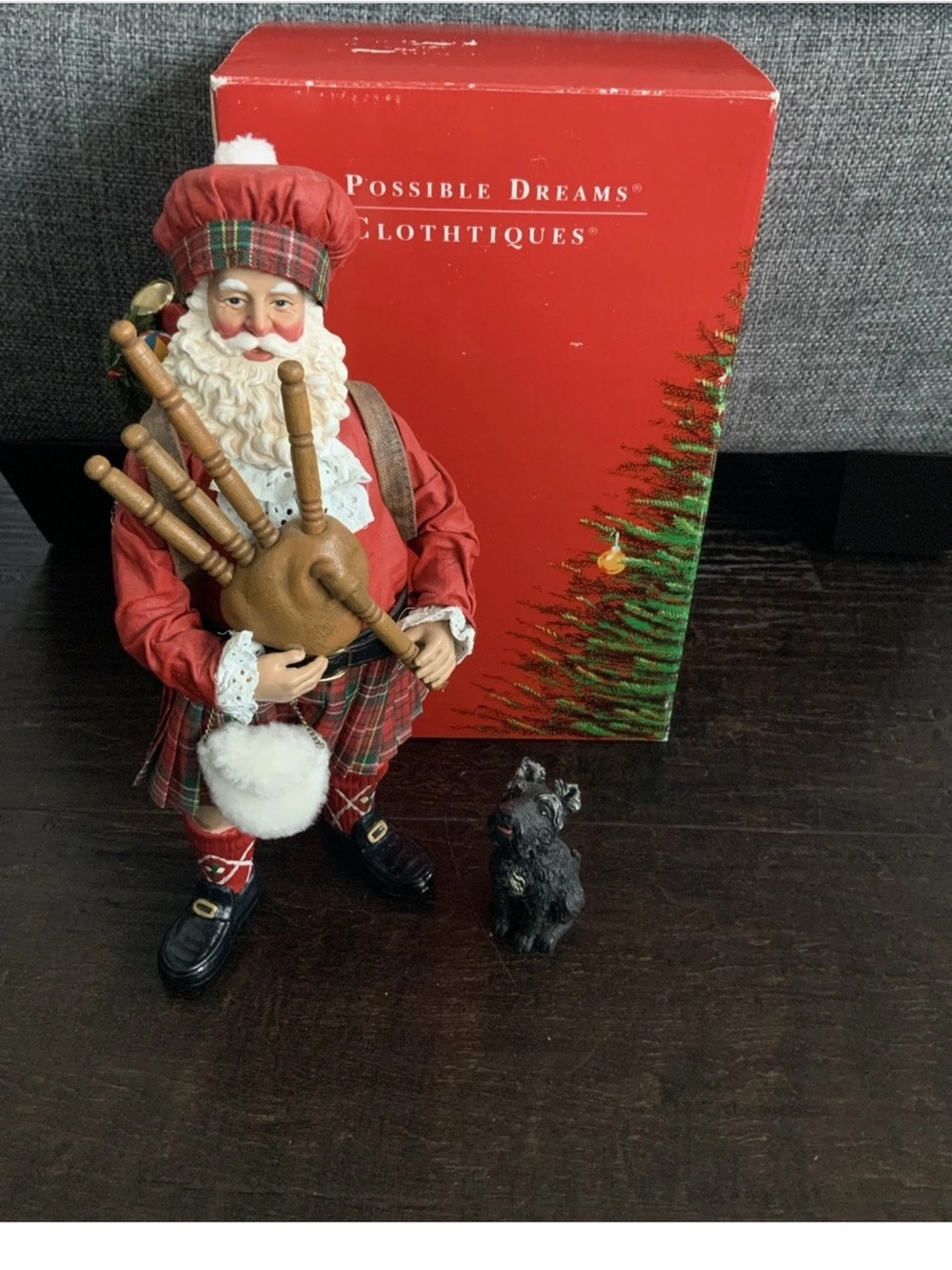 1998 Clothtique Possible Dreams - “Santa Christmas In The Alps” #713171 w/Box